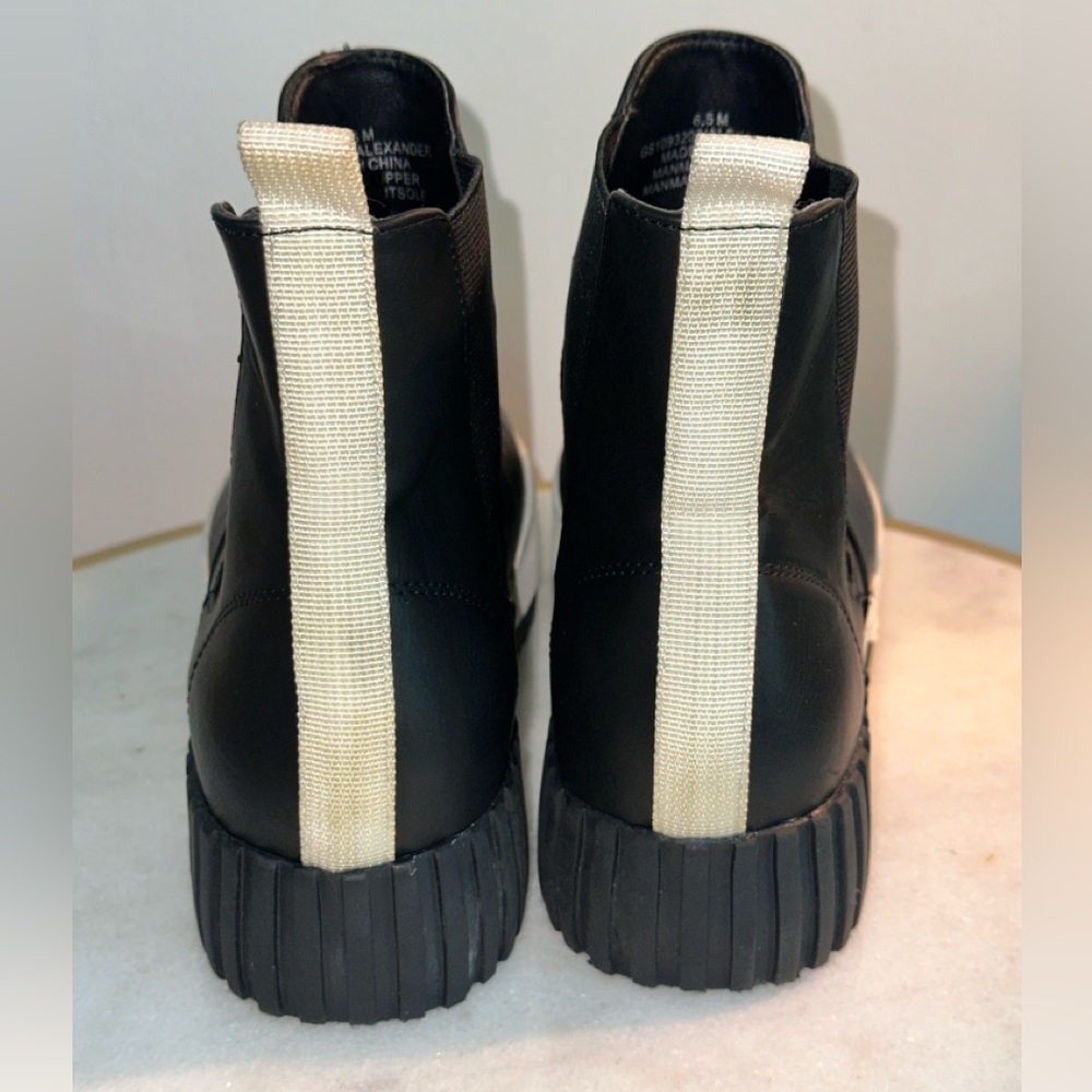 MIA Black and White Ankle Boots - Picture 3 of 5